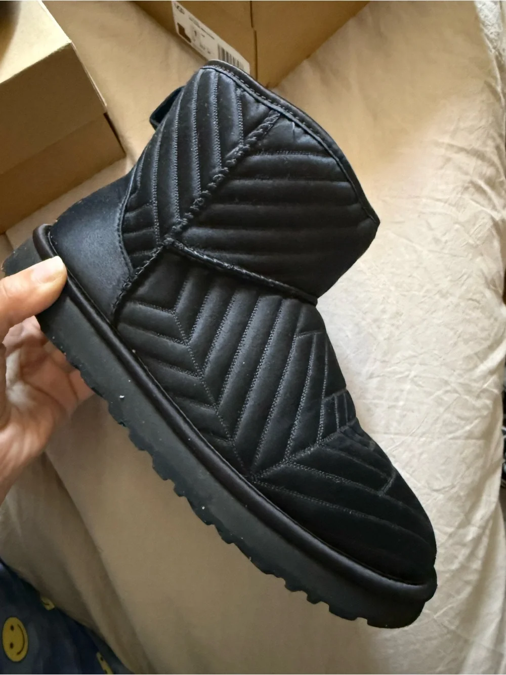 UGG Mini Quilted Satin Boots
